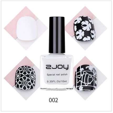 10g(Bottle) Tranfer Stamping Nail Polish-Stamping Plates Polish Stamping Gel Milti Color Painting Oil Lacquer Varnish 0.35FL.OZ