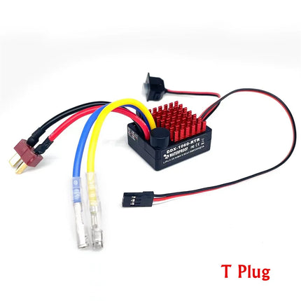 1060 RTR 60A ESC Brushed Electronic Speed Controller 2-3S LiPo Waterproof BEC 6V3A for 1/10 Axial SCX10 TRX4 TRX6 D90 HPI