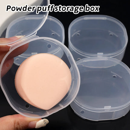 1/10pcs Transparent Square Plastic Boxes Makeup Powder Puff Air Cushion Storage Case Jewelry Diamond Packaging Organize Holder