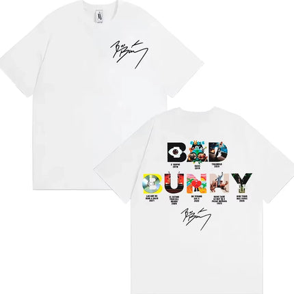 Rapper Bad Bunny Album Cover T-shirts Debi Tirar Mas Fotos DTMF T Shirts Men Women Fashion Hip Hop Oversized T-shirts Streetwear