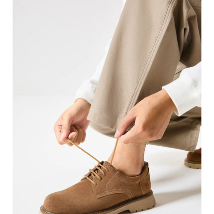 Golden Camel Men's Shoes 2026 New Business Casual Soft-Soled Leather Shoes High-Quality Non-slip Velvet Warm Work Shoe