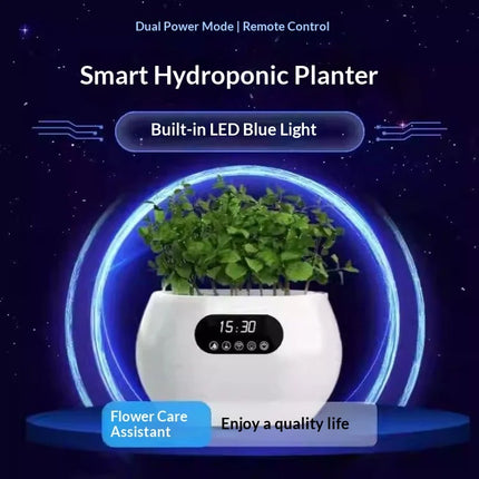 Ai Intelligent Flowerpot Automatic Watering Nutrient Supply Phone Remote Control Desktop Decor Creative Gift