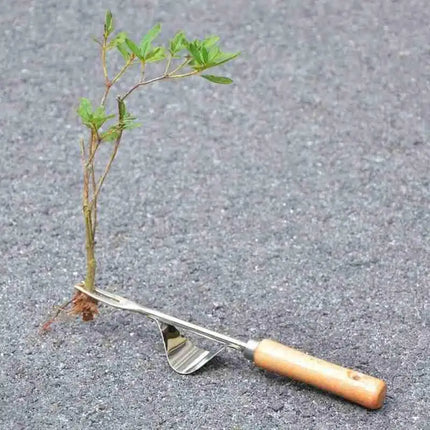 1Pc Hot Selling Practical Model Wooden Hand Weeder Removal Machine Steel Root Extractor Long Handle Garden Tool Weed Puller