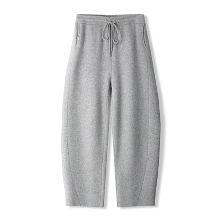 Popular Men's Cashmere Machete Pants Autumn Winter Loose Casule Pants 100% Merino Wool Knitted Trousers Thick Soft Warm Pants