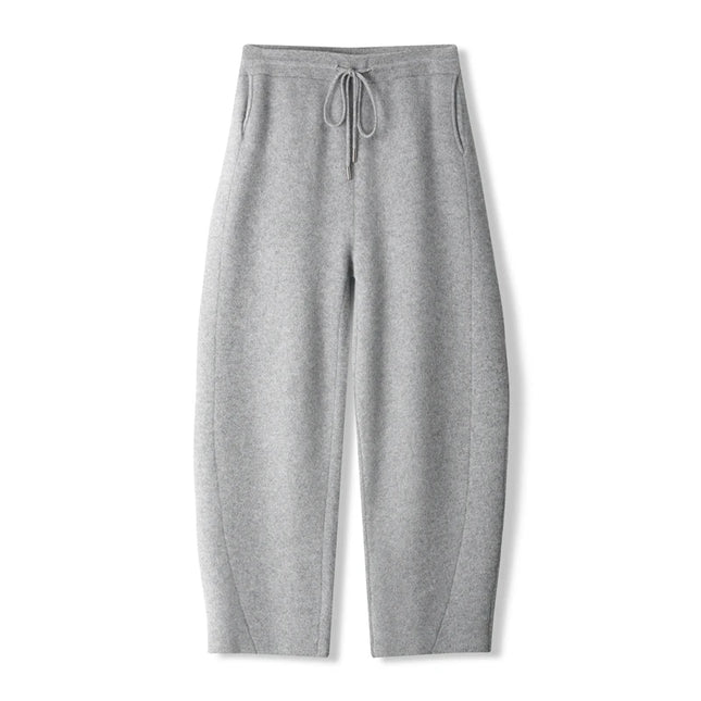 Popular Men's Cashmere Machete Pants Autumn Winter Loose Casule Pants 100% Merino Wool Knitted Trousers Thick Soft Warm Pants