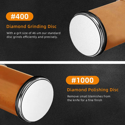 New Wooden【4 Angle】Rolling Knife Sharpener 15/18/20/22° Roller Sharpeners Professional Grinding System Diamond Sharpening Stone