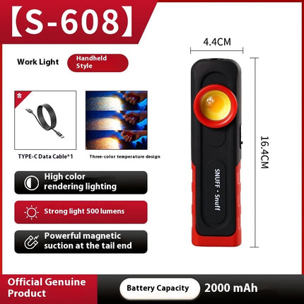 FUNAYA Portable Flashlight Car Detailing Tools Car Paint Finish Lamp Scan Swirl Magnetic Grip Multi Auto Repair Working Lights