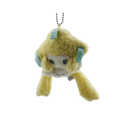 9cm Glow in the Dark Jirachi Plush Keychain - Cute Wish Pokémon Stuffed Toy, LED Night Light Wishing Star Hanging Ornament Doll