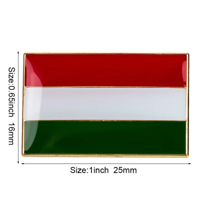 Hungary Flag Badge Brooch Natinal Lapel Pins Flag Lapel Pins Country Flag Badge