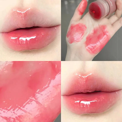 Gege Bear Hydrating Tinted Lip Essence — Moisturizing Water-Gloss Finish, Korean-Style Youthful and Flawless Look Lip Balm