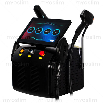 4in1 Ice Platinum Laser Diode Hair Removal Machine 755 808 940 1064nm 4 Wavelength ND:YAG Machine Painless Hair Removal
