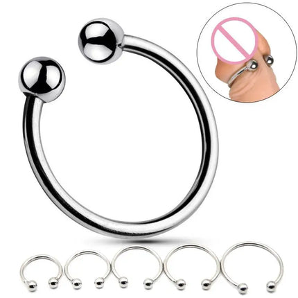 Penis Ring Stainless Rings Head Glan Stimulating Adult Products Metal Rooster Ring For Men Delay Ejaculation 18+ Sex Product
