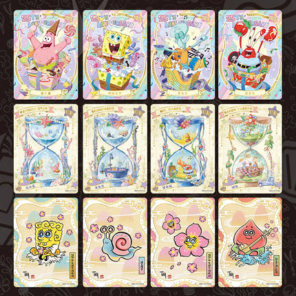 KAYOU Genuine SquarePants Card Tedianbao Patrick Star Squidward Tentacles Animation Game Collection Card Peripheral Toy Gift