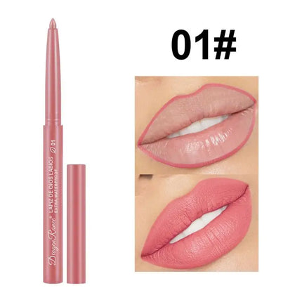 1Pc 12 Colors Waterproof Long-Lasting Automatic Lip Liner Makeup Matte Lipstick Pen Lip Gloss Lipliner For Beginners