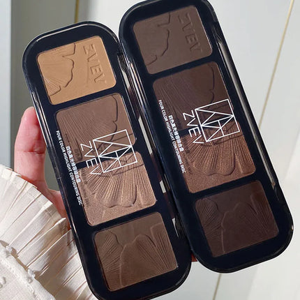 4 Color Contouring Highlighter Shading Palette Natural Nose Shadow Aegyosal Face Three-dimensional Matte Brighten Bronzer Makeup