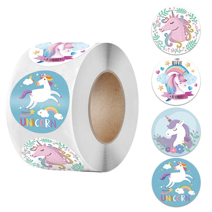 100-500pcs Cute Reward Stickers Roll with Word Motivational Stickers for School Teacher Kids Student Stationery Stickers Kids