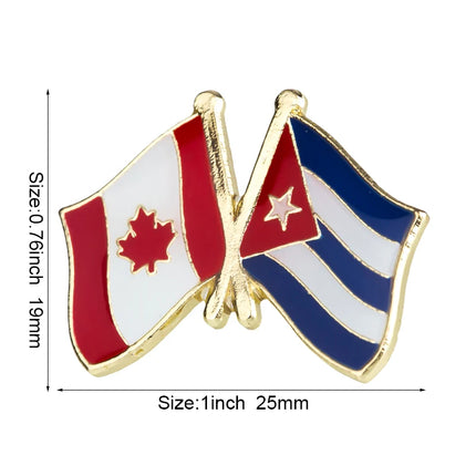 Cuba Flag Badge Brooch Natinal Lapel Pins Flag Lapel Pins Country Flag Badge