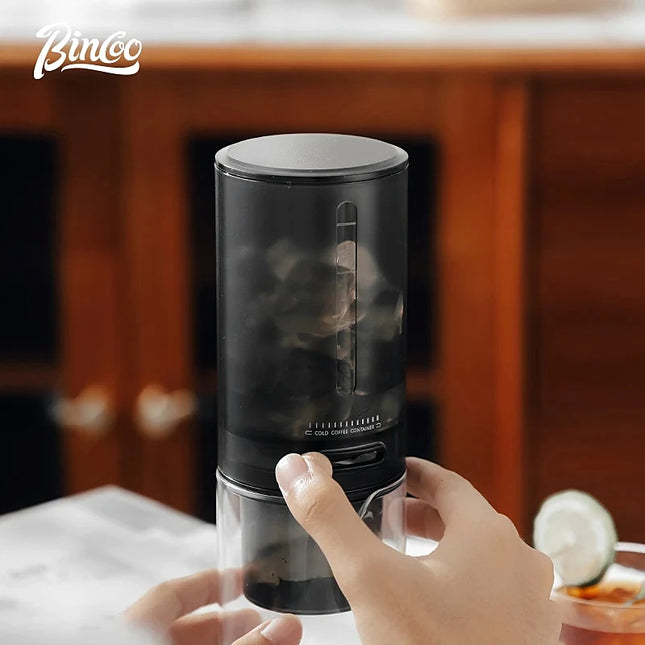 Portable Glass Drip Filter Ice Drop Coffee Maker Cold Brew Dutch Coffee Maker Pot Specialized Barista with 100pcs Filter Paper
