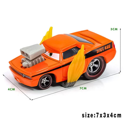 Pixar Cars Lightning McQueen Racing Party Wingo Snod-Rod Boost Dj Metal Diecast Model Toy Cars