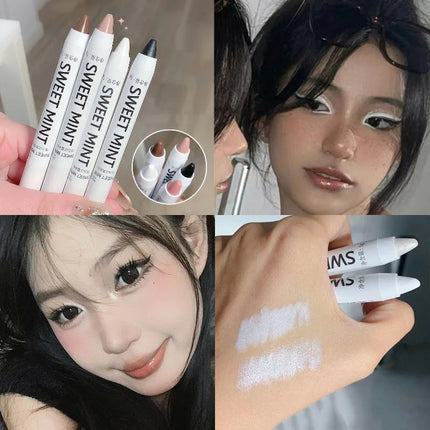 White Eyeliner Multicolour Shiny Glitter Eyeshadow Pencils Eye Tip Brightening Waterproof High-gloss Silkworm Pen Eye Makeup