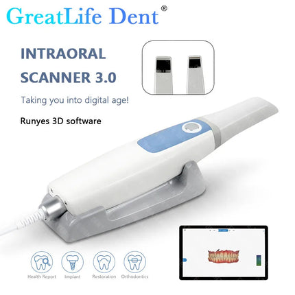 Runyes V3 Pro 3.0 Dental Digital Imaging Scanner Odontológico 3D Intraoral Scanner with Friendly Software & Ortho Simulation