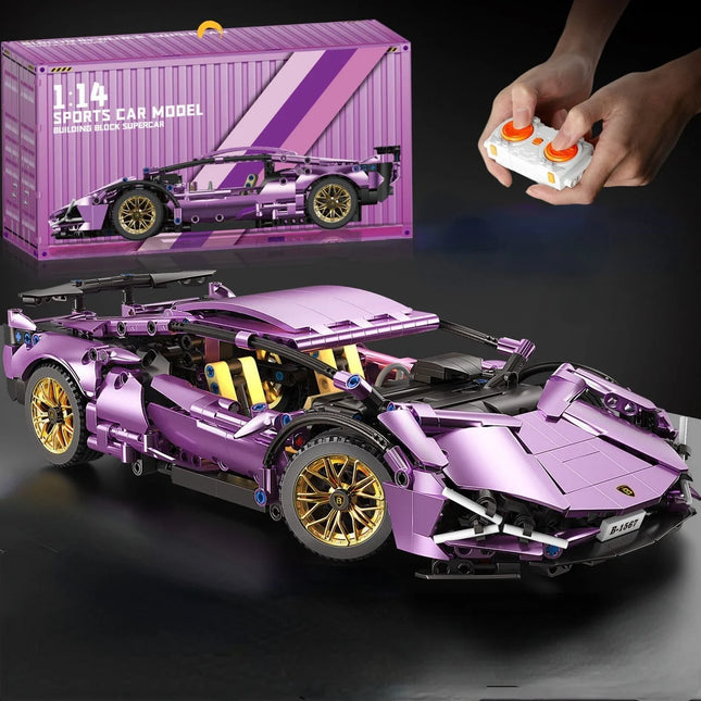 New Building Blocks Roadster Technology 1:14 Racing Roadster building blocks Assembly brick vehicle toy gift for boys