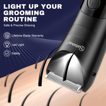 Hatteker Multi-Functional Hair Trimmer for Man Shaver Private Clip Set New Model Body Hair Removal Tool Kit
