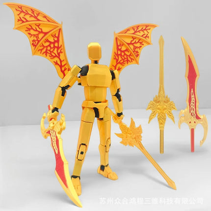 Titan 13 Action Figure,Assembly Completed 3D Printed T13 Multi-Jointed Movable Robot with Full Articulation Lucky13 Nova13 Dummy