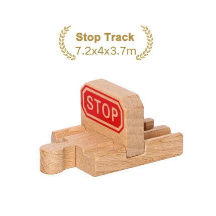 Kinds Of Wooden Track Accessories Beech Wood Railway Train Track Toys Fit for Biro All Brands Wooden Tracks Kids Education Toys