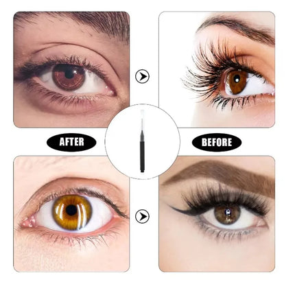 Mini Eyebrow Brush Set - 80/100PCS Disposable Bendable Brow Lifting Brush Micro Eyelash Applicators for Grooming Tools