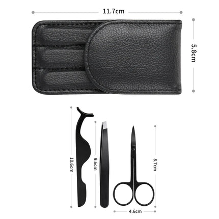 Tweezers Set 3-4pcs Premium Stainless Steel Eyebrow Precision Sharp Tip Tweezers for Body Ingrown and Facial Hair Removal
