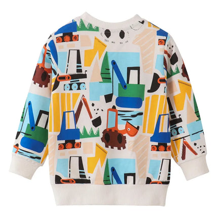 Jumping Meters New Arrival Autumn Boys Girls Sweatshirts Cotton Whale Print Hot Selling Kids Clothes Long Sleeve Sport Shirts