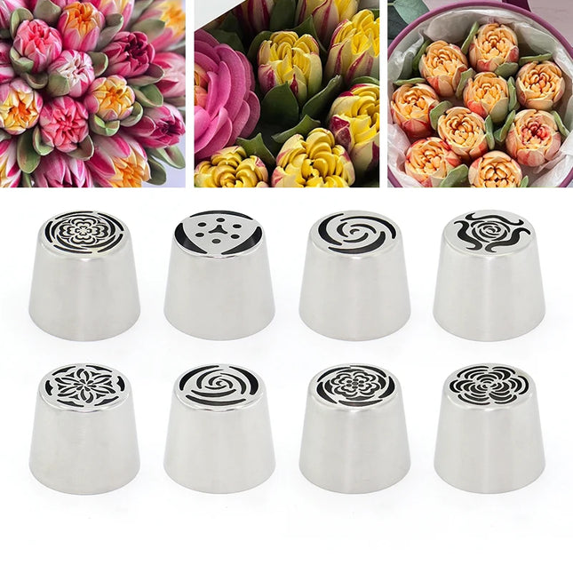 Extra Large Russian Piping Tip - Giant 3D Flower Nozzle for Dramatic Cake Designs - Create Massive Buttercream Flowers in 1 Squeeze