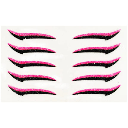 5/6Pairs Self-adhesive Eyelid Sticker DoubleLine Eyelid Patch Glitter Eyeliner Sticker Set Waterproof Reusable Face Makeup Tools