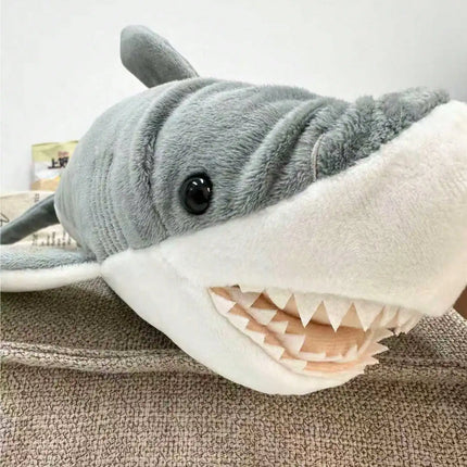 36cm/14.17inch Realistic Shark Plush, Soft Safe Stuffed Animal Pillow, For Play Stress Relief, Ideal Christmas Holiday Gift