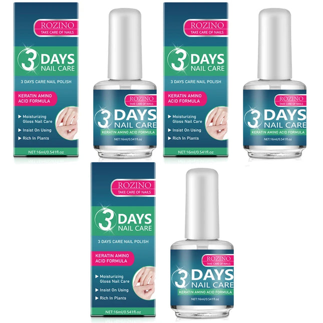 Multi functional nail care solution, gently moisturizes nails, brightens and repairs nails, anti scratch and polishing oil