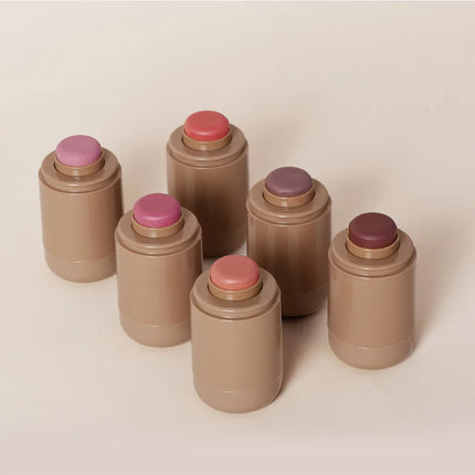 Lakerain Blush Stick Cheek Lip Tinted Moistured Long-wearing Flush Blusher Silky Brighten Blush Cream Cosmetics Matte Nakeup