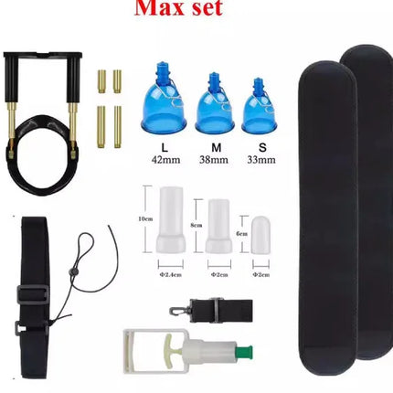 Bending Correct Penis Extender Enlargement with Vacuum Cup Sex Toys Men Dick Enhancer Stretcher Traction Exerciser Bigger Growth