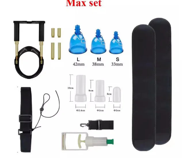 Bending Correct Penis Extender Enlargement with Vacuum Cup Sex Toys Men Dick Enhancer Stretcher Traction Exerciser Bigger Growth