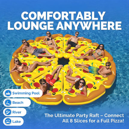 Giant Pizza Slice Pool Float: The Perfect Beach Lounge for Swimming Parties & Beach Entertainment! inflatable toys ，gathering