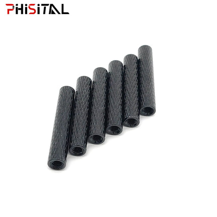 10pcs M2x/M3*10/12/14/15/19/20/22/25/28/30/35/40 Knurled Aluminum Standoff Spacer Stud Fastener for RC Drone