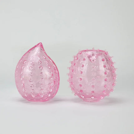 Male Masturbator Glans Exercise Sucking Pocket Pussy Transparent 9cm Masturbation Cup Penile Massager Sex Toys for Men Blowjob