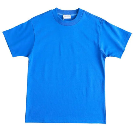 American Heavy 400g Short-sleeved T-shirt Men's Pure Cotton Loose Bottoming Shirt Round Neck Solid Color Long-sleeved Women
