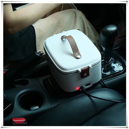 1.8L car insulated lunch box Water-free heating 2-in-1 Home car dual-use stainless steel interior portable electric lunch box