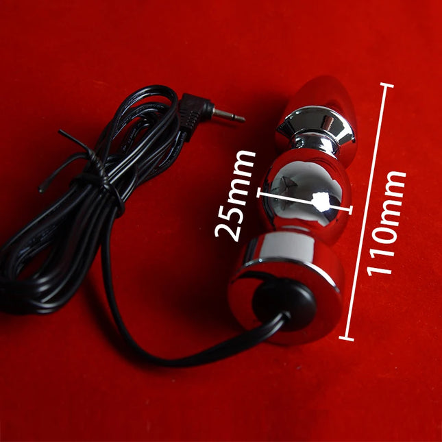 Electro Anal Butt Plug Sex Toys, Electric Shock BDSM Vagina Anus Ass Dilator, Electrostimulator Electrosex Electroshock, Estim