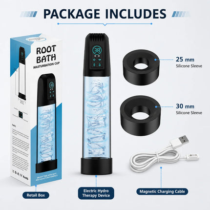 Electric Penis Pump Adult Penis Toy Powerful Suction Male Penis Enlargement Masturbator IPX7 Waterproof Sex Toys for Men