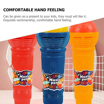 Fake Simulated Plaything Echo Microphone Simulated Microphone ABS Mic Voice Changer Toy Portable Retro Microphone Toy