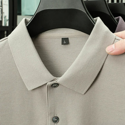 Men's 100% Cotton Polo Shirt - Summer Casual Breathable Tee, 19 Colors, Ideal for Golf and Sports, Business Casual, Silk-Like Finish