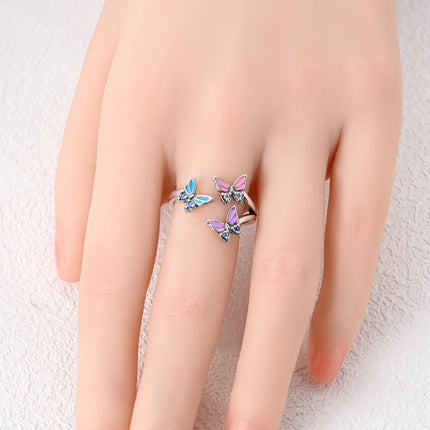 Adjustable Rings 925 Sterling Silver Mermaid Wing Dragon Sunflower Tulip Open Rings For Women Female Original Engagement Jewelry