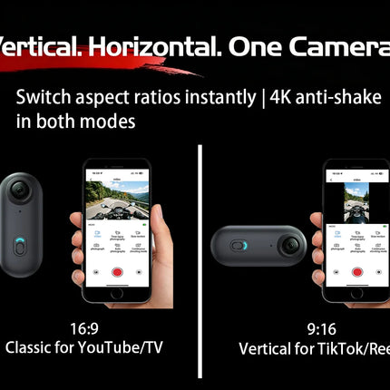 4K Anti shake Action Camera EIS Waterproof POV Small WIFI Cam Vlog Sport Bike Motorcycle Video Recorder Moto Telecamera Body Cam